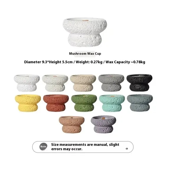 Round Bottom Cement Scented Candle