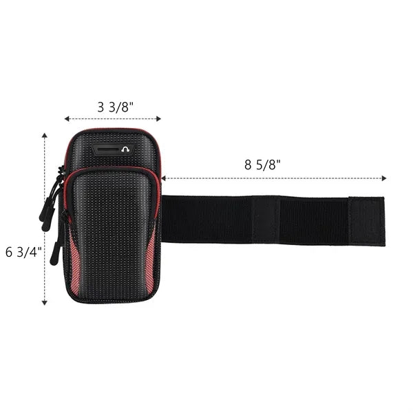 Elastic Running Armband with Adjustable Strap