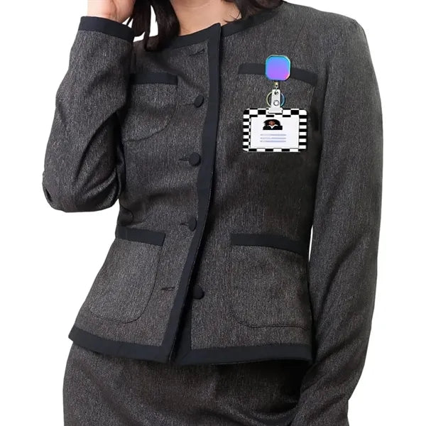 Zinc Alloy Square Retractable Badge Reel Set