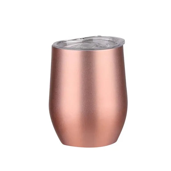 12 oz Vacuum Stainless Steel Wine Glass Coffee Mug