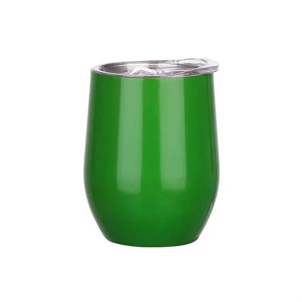 12 oz Vacuum Stainless Steel Wine Glass Coffee Mug
