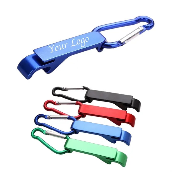 Aluminum Can Bottle Opener With Carabiner