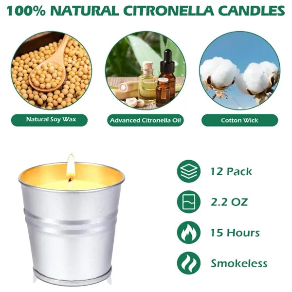 Citronella Candles Outdoor For Patio