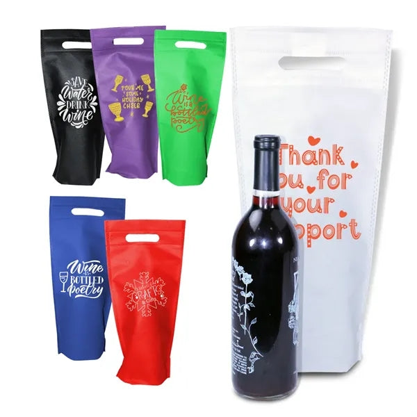 Thrifty Single Bottle Wine Bag