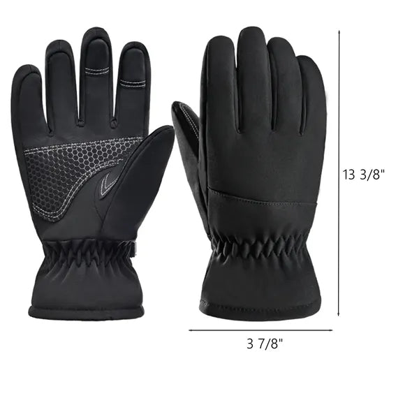 Five-Finger Waterproof Ski Gloves with Touchscreen