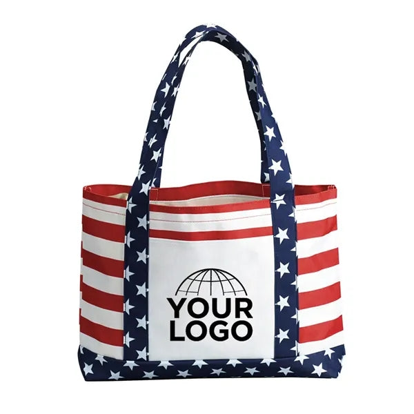 American Patriotic Durable Boater Tote Bag