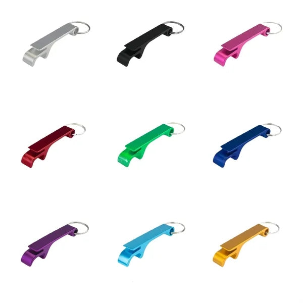 Multi-function Aluminum Bottle Opener Keychain