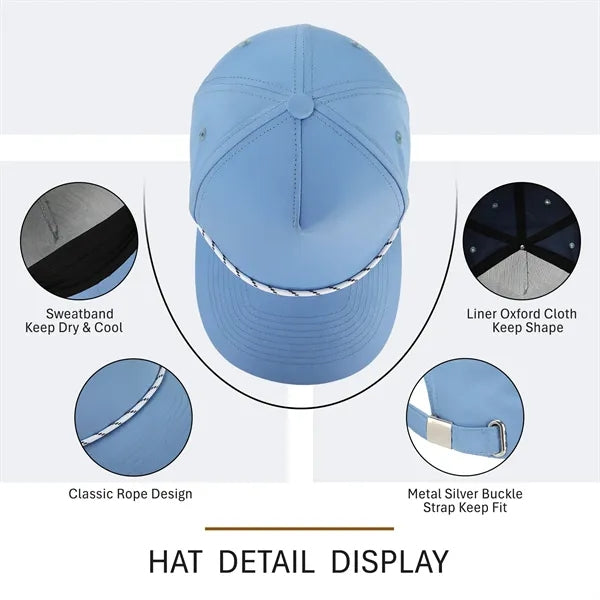 Quick Dry Water-Repellent Performance Rope Cap