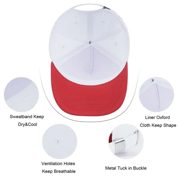 Two-Tone Cotton Twill 5-Panel Structured Cap