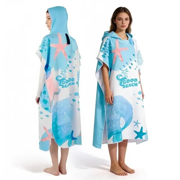 Adult Hooded Towel With Full Color Print