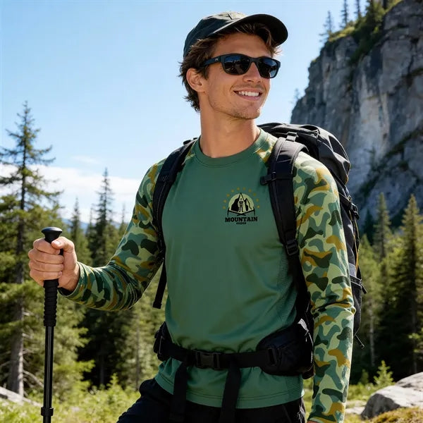 Men's 180 GSM UPF 50+ Sunproof Sublimation Long Sleeve Fishi