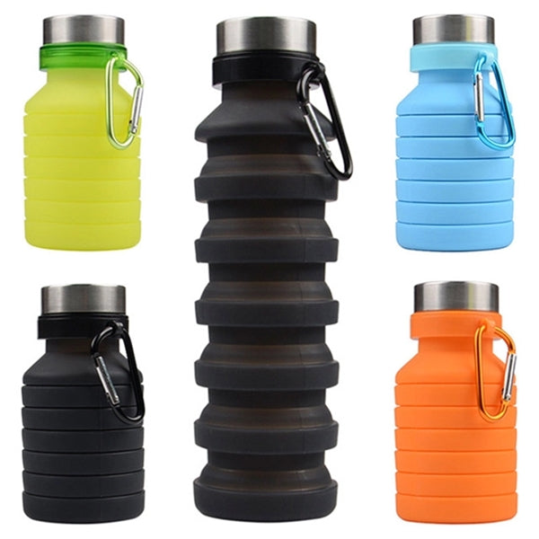 Collapsible Silicone Sport Water Bottle