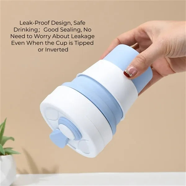 12oz Collapsible Silicone Cup Heat Resistant Leakproof