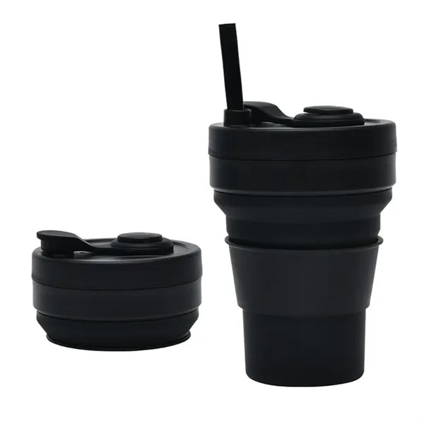 12oz Collapsible Silicone Cup Heat Resistant Leakproof