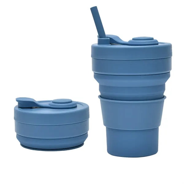12oz Collapsible Silicone Cup Heat Resistant Leakproof