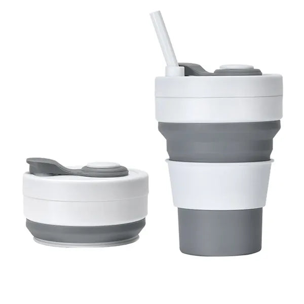 12oz Collapsible Silicone Cup Heat Resistant Leakproof