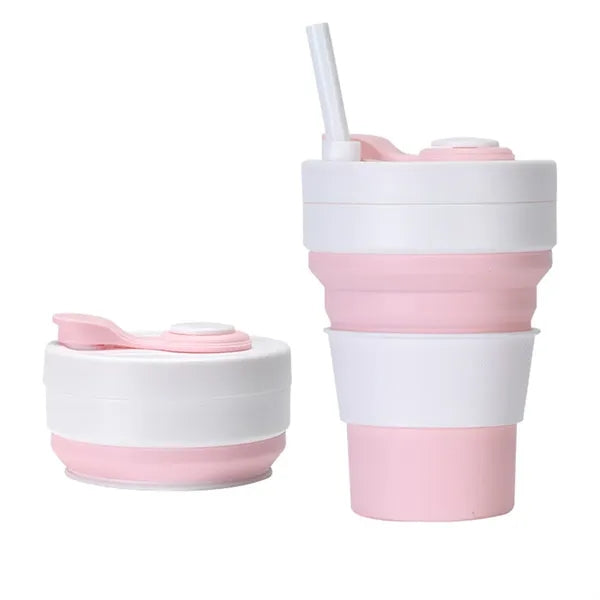12oz Collapsible Silicone Cup Heat Resistant Leakproof