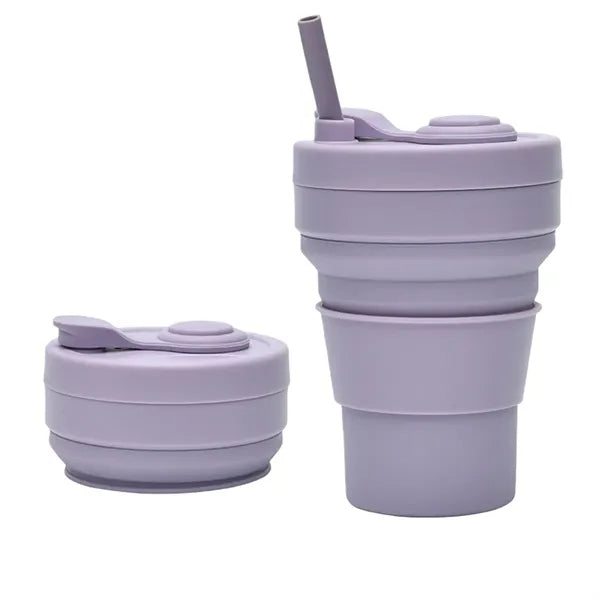 12oz Collapsible Silicone Cup Heat Resistant Leakproof
