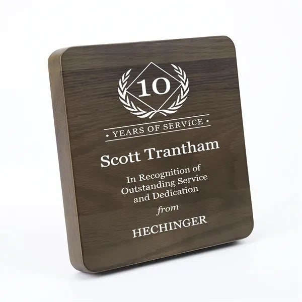 Solid Wood Recognition Plaque