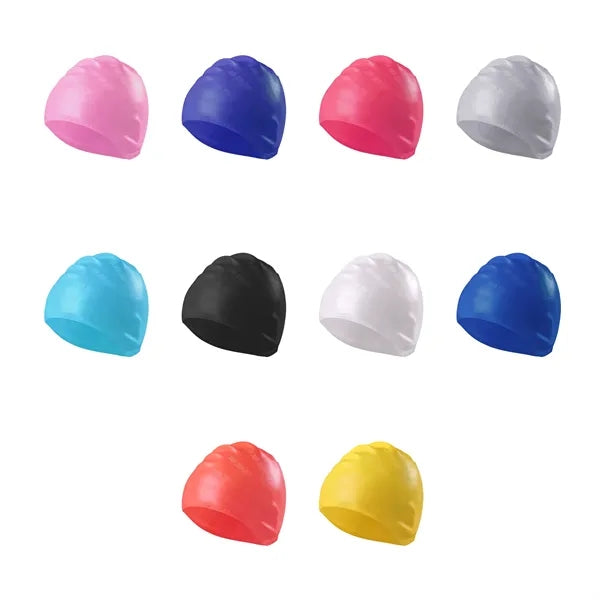 Silicone Swim Cap With Ear Protection