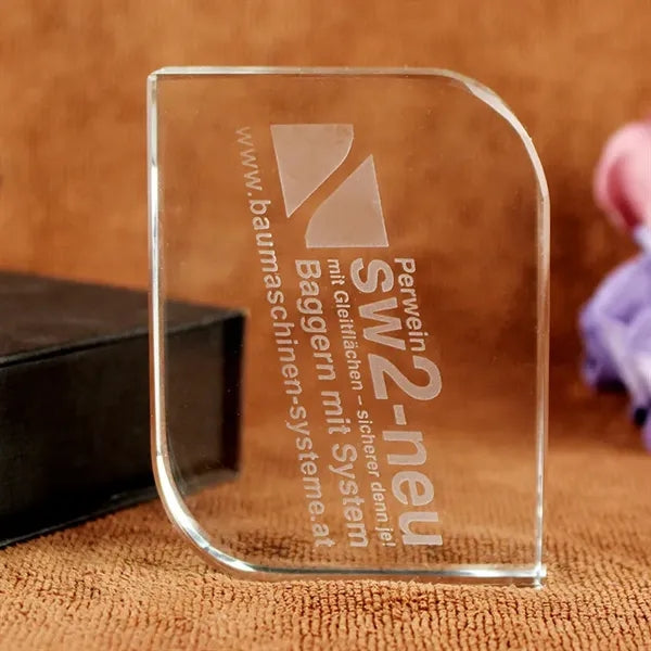 Square Crystal Paperweight