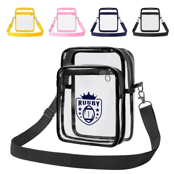 Clear PVC Crossbody Shoulder Bag