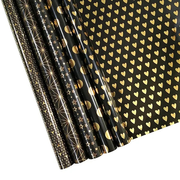 Gold Foiled Wrapping Paper Roll