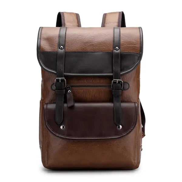 Leather Laptop Backpack