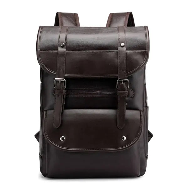 Leather Laptop Backpack