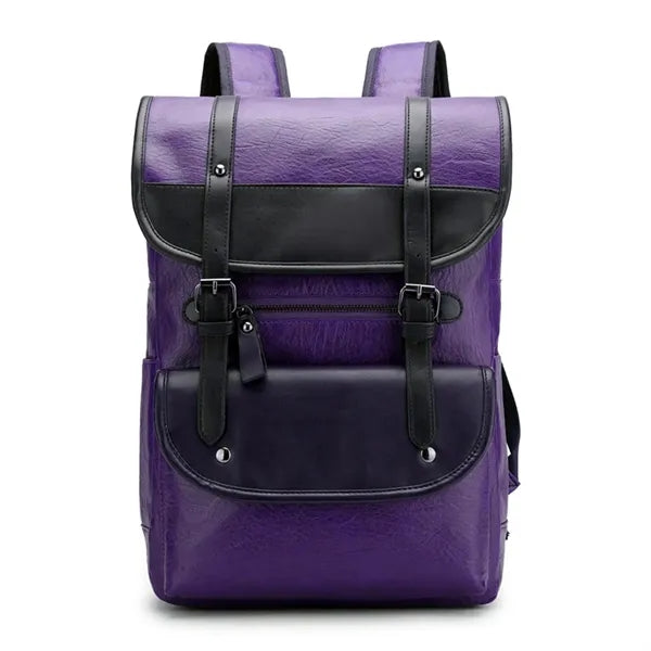 Leather Laptop Backpack
