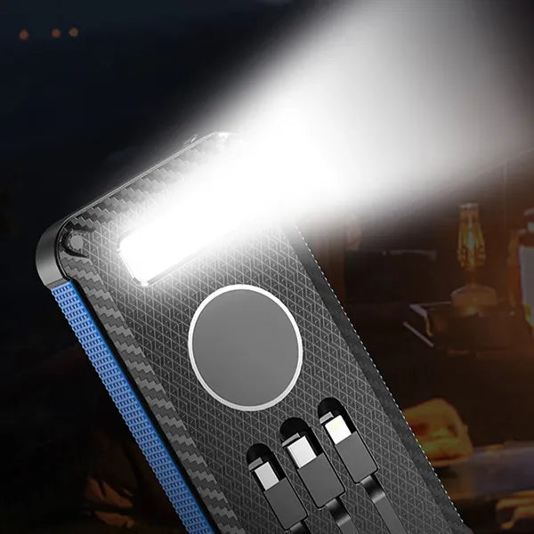 Solar Power Bank 20000mAh Wireless Charger USBC Portable