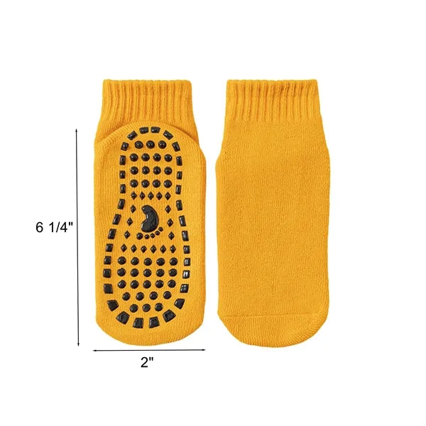 Cotton Anti-Slip Grip Sock for Indoor Fitness & Warmth