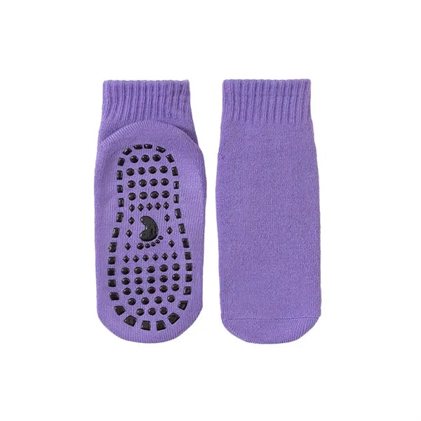 Cotton Anti-Slip Grip Sock for Indoor Fitness & Warmth