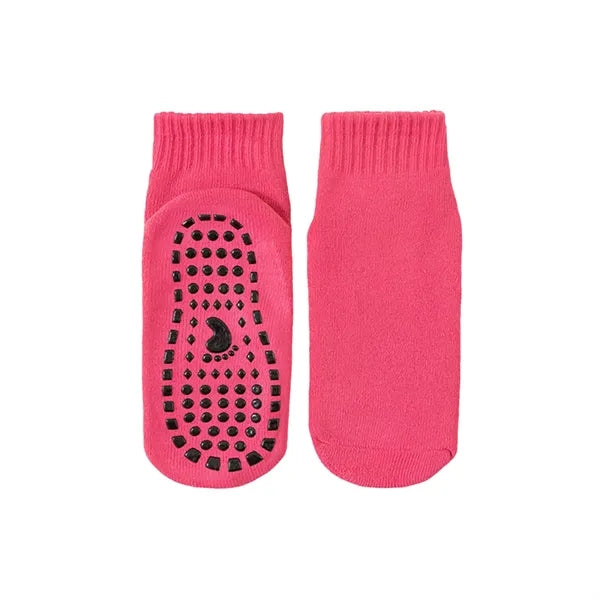 Cotton Anti-Slip Grip Sock for Indoor Fitness & Warmth