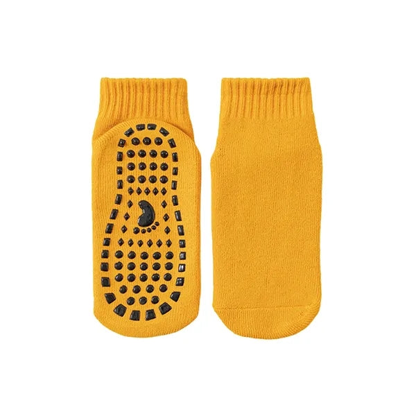 Cotton Anti-Slip Grip Sock for Indoor Fitness & Warmth