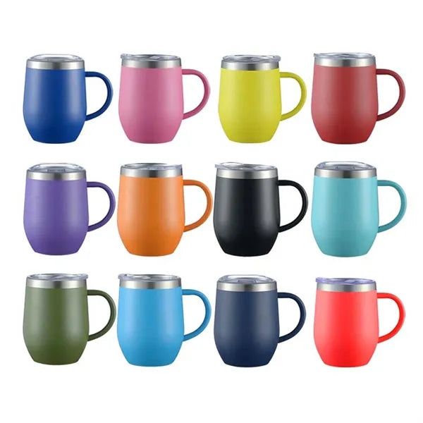 12oz Insulated Coffee Mug with Handle