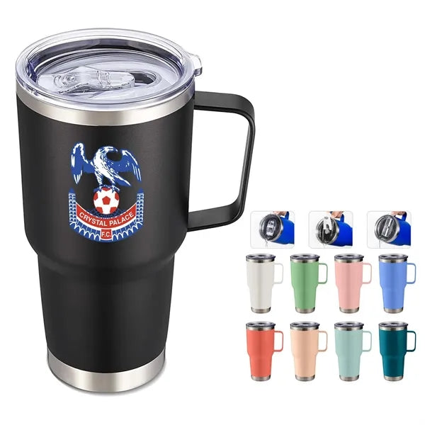 30 oz Stainless Steel Insulated Tumbler With Handle