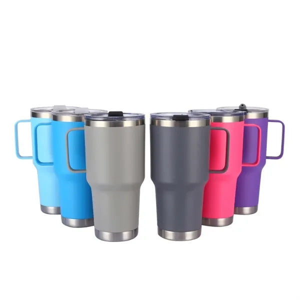 30 oz Stainless Steel Insulated Tumbler With Handle