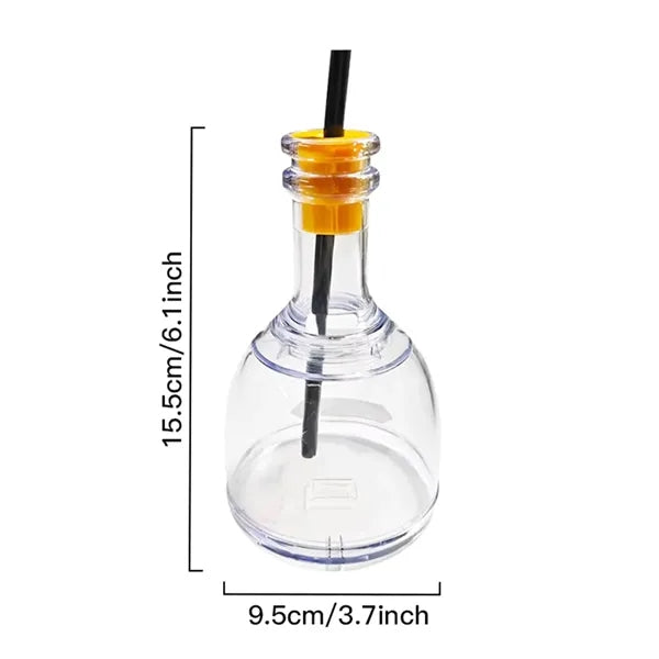 12oz Clear Mini Plastic Tequila Glass with Straw