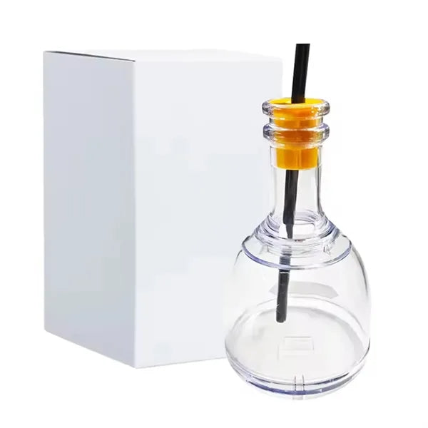12oz Clear Mini Plastic Tequila Glass with Straw