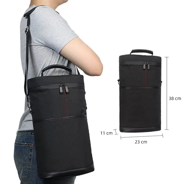 2 Bottle Insulated Portable Oxford Wine Bag