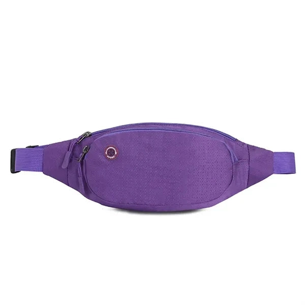 Large Crossbody Fanny Pack with 3-Zipper Pockets