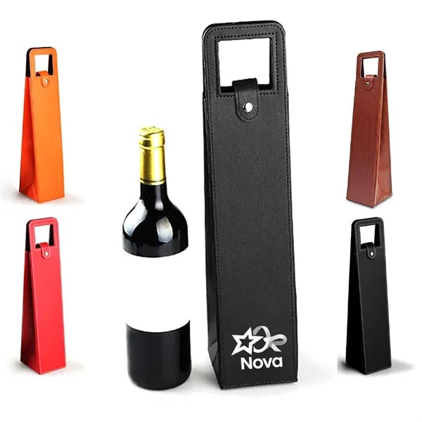 Leather Wine Tote Carrier