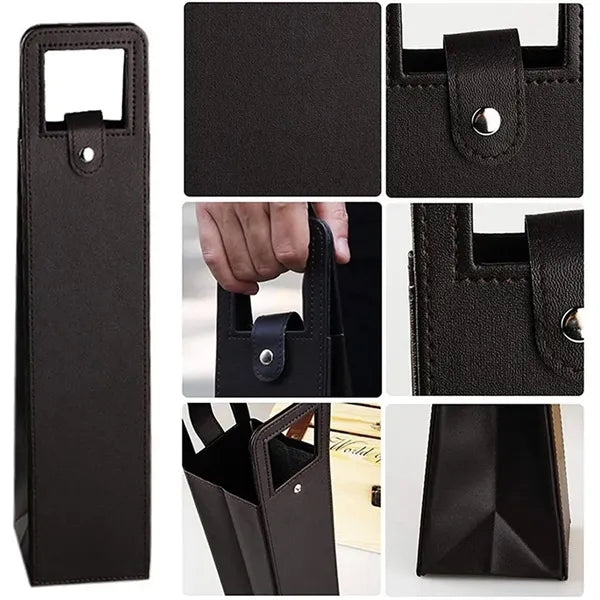 Leather Wine Tote Carrier