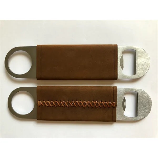 Viera Bottle Opener with Leather Wrap