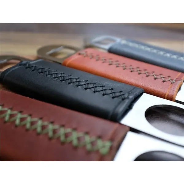 Viera Bottle Opener with Leather Wrap