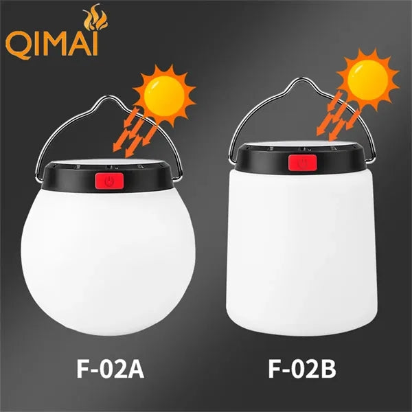Solar Lantern Portable Rechargeable Camping Emergency Light
