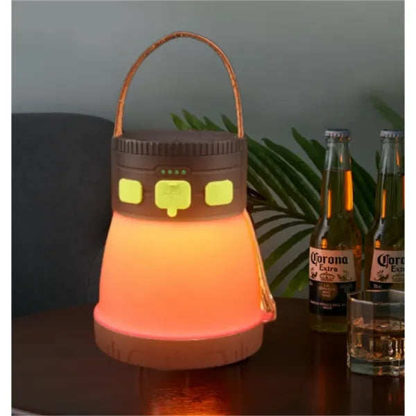Solar Lantern Power Bank 7500mAh RGB Rechargeable Outdoor