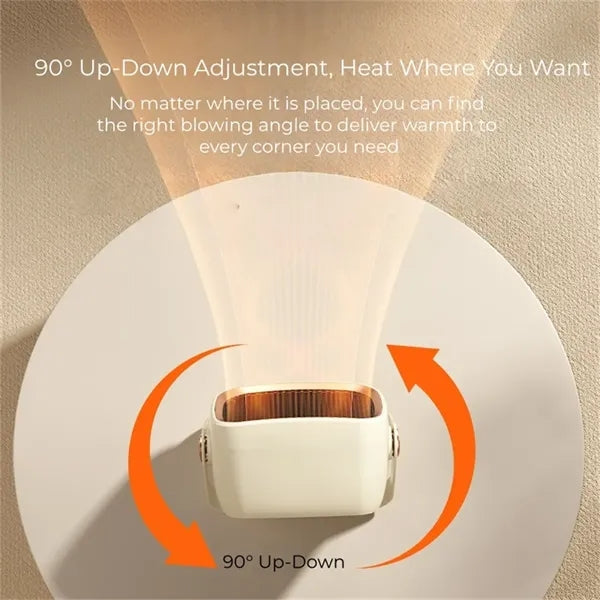 1200W Desktop Space Heater Wall Mountable Fast Heating