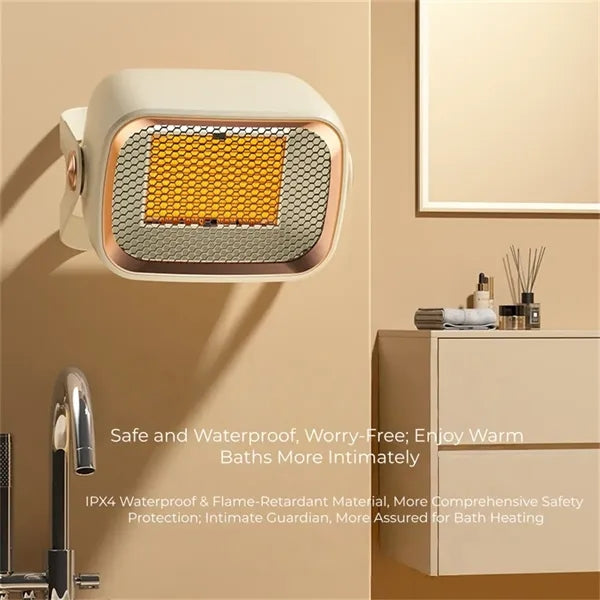 1200W Desktop Space Heater Wall Mountable Fast Heating